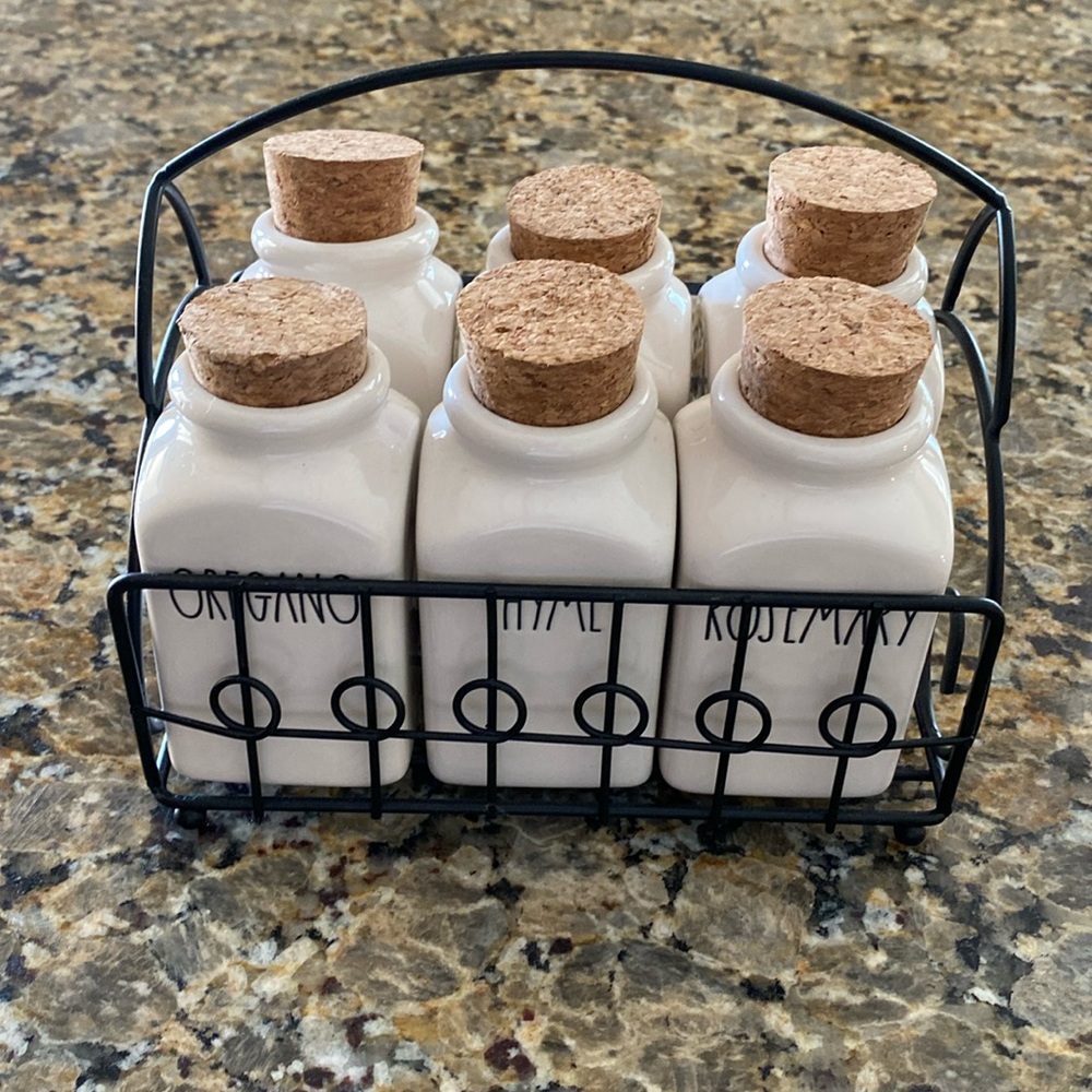 Rae Dunn spice jars